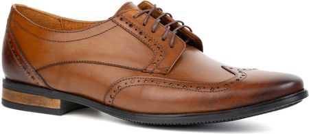 Męskie półbuty skórzane typu brogsy – Model 1023 brązowe