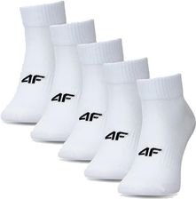 Zdjęcie Skarpety 4F Męskie Krótkie 5-Pak Białe Sportowe - Łapy