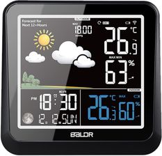 Stacja Pogodowa BALDR B0336 Bezprzewodowa Barometr Termometr Fazy Ksi�yca