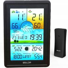 STACJA POGODOWA BALDR BEZPRZEWODOWA BAROMETR TERMOMETR LCD KOLOR