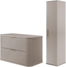 Zdjęcie Rodan Zestaw Mebli Łazienkowych Elegance Z Szafką Podumywalkową 80Cm I Słupkiem Kaszmir - Nisko