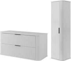 Zdjęcie Rodan Zestaw Mebli Łazienkowych Elegance Z Szafką Podumywalkową 100Cm I Słupkiem Biały - Złotów