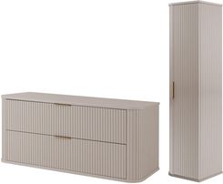 Zdjęcie Rodan Zestaw Mebli Łazienkowych Elegance Z Szafką Podumywalkową 120Cm I Słupkiem Kaszmir - Pacanów
