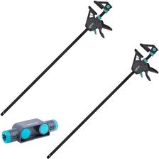 Zdjęcie WOLFCRAFT 2x Ścisk stolarski jednoręczny 915 mm PRO MAX + Adapter łącznik  - Głogów