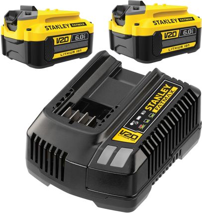 Ładowarka szybka 18V V20 FatMax Stanley SFMCB12 + 2x aku 6Ah SFMCB206