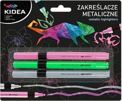 Zdjęcie Zakreślacze Metaliczne 3szt. Kidea - Stopnica