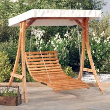 Dkd Home Decor Huśtawka Hollywood Z Dachem Litego Drewna Świerkowego Wykończeniem Tekowego 4593200625