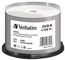 Dysk DVD-R 4,7GB Verbatim 16x cake box/50