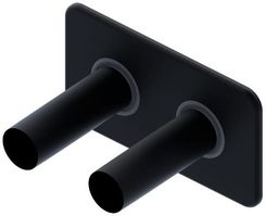 Zdjęcie Excellent Caldo Zestaw Maskujący Rozeta Podwójna Czarny Mat Grexca95M2Bl - Otyń