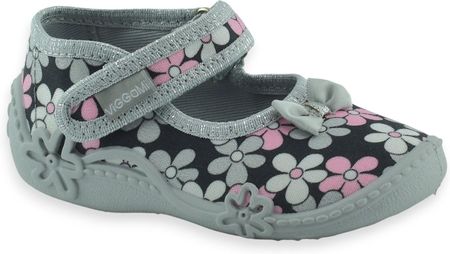 Szare kapcie dla dziewczynki do żłobka Vi-GGa-Mi Zosia