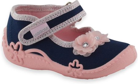 Kapcie do żłobka dla dziewczynki balerinki do przedszkola Vi-GGa-Mi Misia Lux