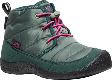 Dziecięce buty zimowe Keen Howser II Chukka WP ciemny las/fuksja fiolet