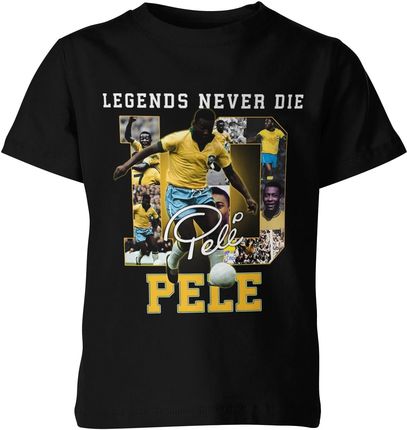 Pele Legend never die Brazylia Dziecięca koszulka (164, Czarny)