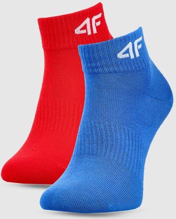 Chłopięce skarpetki za kostkę (2-pack) 4F 4FJWSS25USOCM434 - multikolor
