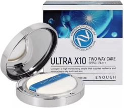 Enough Puder matujący z SPF50+ Ultra X10 Two Way Cake odcień 21