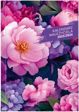 Zdjęcie Kalendarz nauczyciela 2025/2026 A5T. PCV bezbarwny. Kwiaty - Piotrków Kujawski