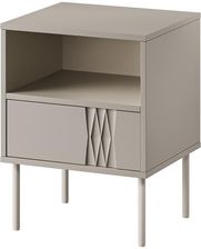 Zdjęcie High Glossy Furniture Komplet Szafek Nocnych Beżowy Mat 44 Cm Aurelia - Tarczyn