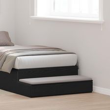vidaXL Szuflady Pod Łóżko Czarne 75X36,5X16,5Cm Z Drewna Inżynieryjnego (866964)