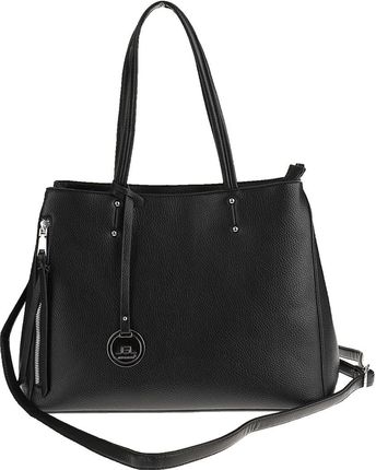 JGL Just Glamour Włoska Torebka Damska kuferek listonoszka WHSG18671 Black - zdjęcie 4