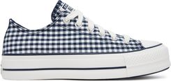 Zdjęcie Converse Chuck Taylor All Star Lift Platform Gingham A13664C Granatowy - Rzeszów
