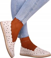 Buty Damskie Espadryle Tenisówki Haftowane Wsuwane