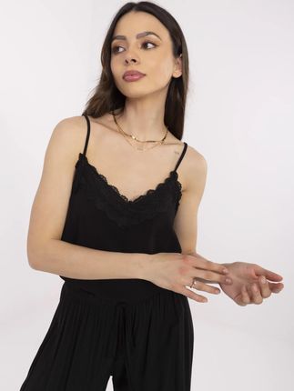 Czarny damski top z dekoltem V FRESH MADE