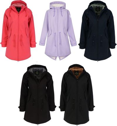 DERBE HAMBURG FRIESE ISLAND damski płaszcz softshell, rozmiar:40, kolor:Navy/Navy