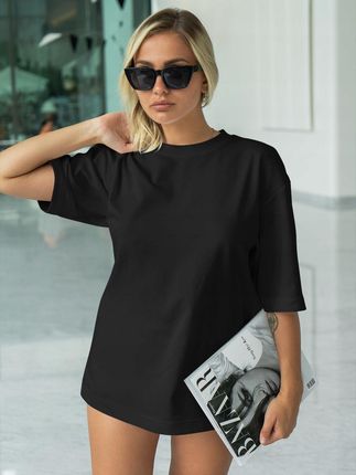 Koszulka Damska Oversize T-shirt Bawełna Luźna Krótka Sukienka Mini 2XL - zdjęcie 4