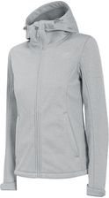 Kurtka damska 4F softshell chłodny jasny szary melanż H4Z22 SFD350 27M - zdjęcie 1