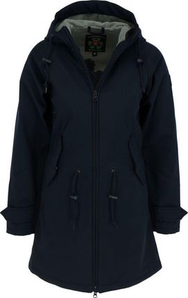 DERBE HAMBURG FRIESE ISLAND damski płaszcz softshell, rozmiar:36, kolor:Navy/Lily Pad