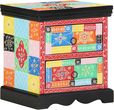 Stolik nocny 2 szt. Wielokolorowy 40x35x45 cm z drewna inżynieryjnego