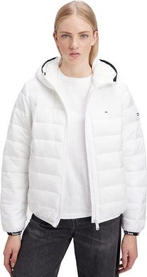 Tommy Hilfiger Biała kurtka puchowa z logo - Xl