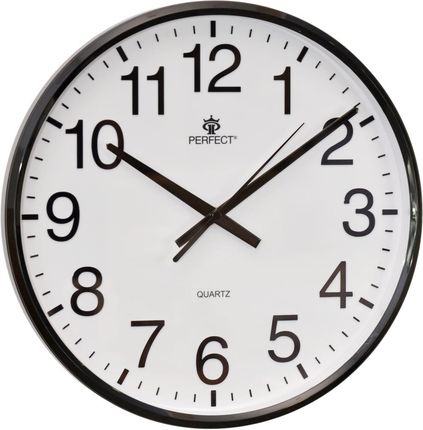 Perfect Zegar ścienny SWL684-Czarny 30 cm Czarny