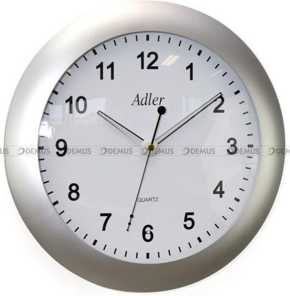 Adler Zegar ścienny 30092-SR 30 cm Srebrny