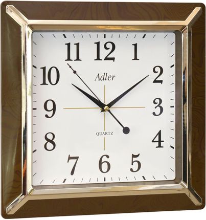 Adler Zegar ścienny 30111-Dark-Walnut 35x35 cm Brązowy