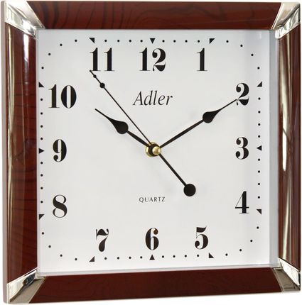 Adler Zegar ścienny ME17-Dark-Cherry 30x28 cm Brązowy