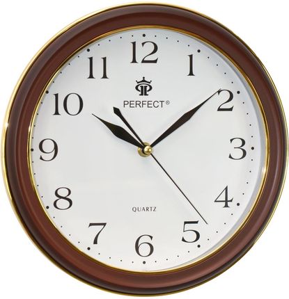 Perfect Zegar ścienny LC17-Dark-Brown 29 cm Brązowy