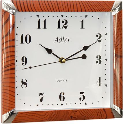 Adler Zegar ścienny ME17-Cherry 30x28 cm Brązowy