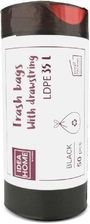 Zdjęcie Idea Worki Z Taśmą Ściągającą 35L Czarne 50szt. - Proszowice