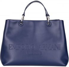 EMPORIO ARMANI luksusowa torebka SHOPPER bag NAVY