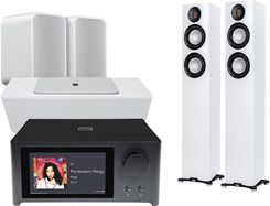 Nad C 700 V2 Czarny + Carina Fs247.4 Biały + Pulse Sub+ Biały + Pulse Flex 2I Biały