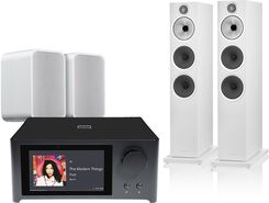 Nad C 700 V2 Czarny + 603 S3 Biały + Pulse Flex 2I Biały