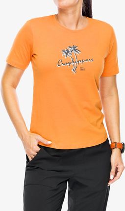 Koszulka damska Craghoppers Ally S/S - nectar orange palm tree