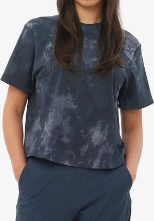 Koszulka szybkoschnąca damska Salomon Trackline S/S Tee - blue nights