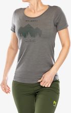 Zdjęcie Koszulka damska Brubeck Outdoor Wool Pro T-Shirt - grey/mountains - Bydgoszcz