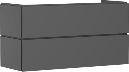 Hansgrohe Xilesa E Szafka Pod Umywalkę Wiszącą Z 2 Szufladami Pushopen 118 X 47Cm Szary Łupek Matowy 54298760