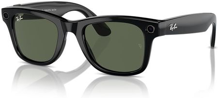 Ray-Ban Meta Wayfarer Black Frame Green Lens 50-22