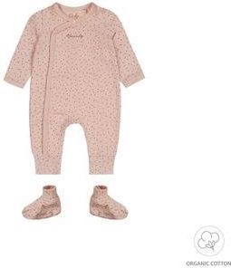 Dirkje Light dusty Kombinezon do spania + botki różowe - Dziewczynka