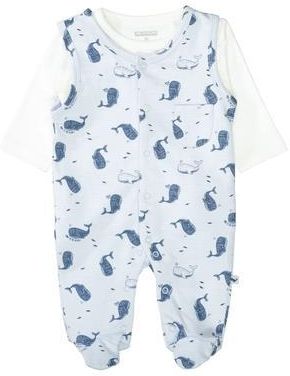 STACCATO Romper+koszulka morski niebieski wzorzysty - Dziewczynka,Chłopiec - r. 44