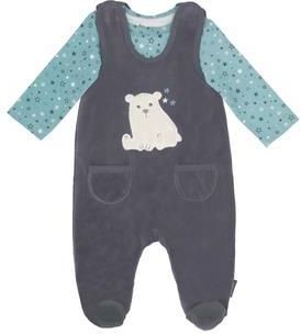 Sterntaler Romper Set Nicki Elia iron grey - Dziewczynka,Chłopiec - r. 62